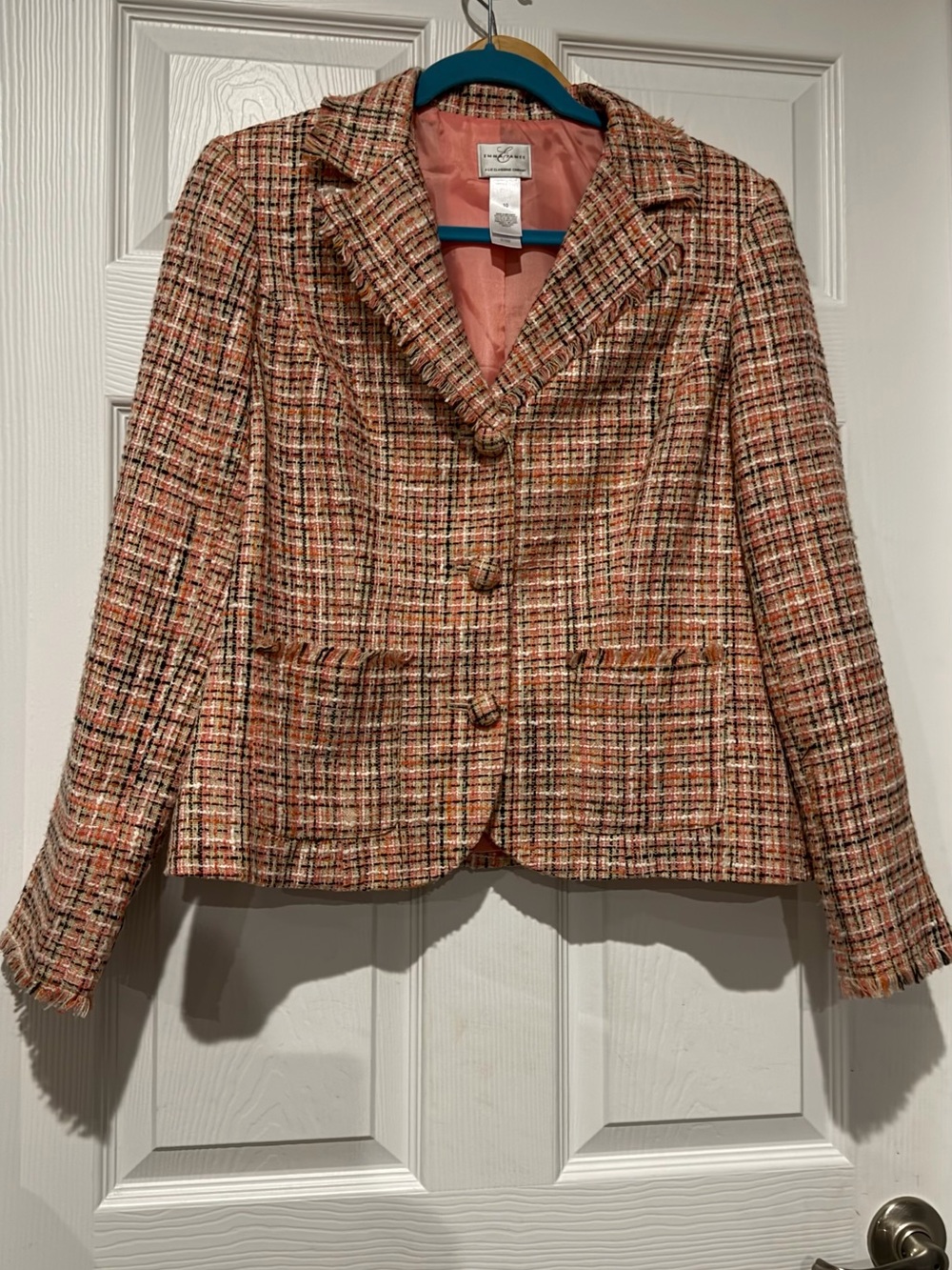 Liz Claiborne Pink Multi Tweed Blazer